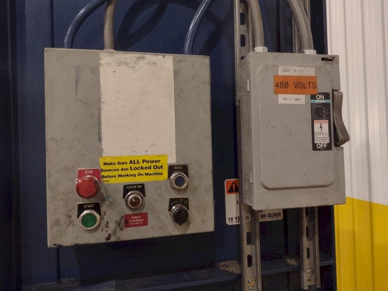 60" x 30" JV CRAM-A-LOT MODEL #60 DOWNSTROKE CARDBOARD VERTICAL BALER: STOCK #23602