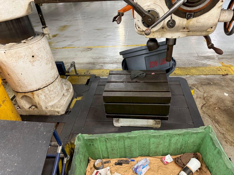 5&#039; X 11&quot; CARLTON RADIAL ARM DRILL. STOCK # 0893924