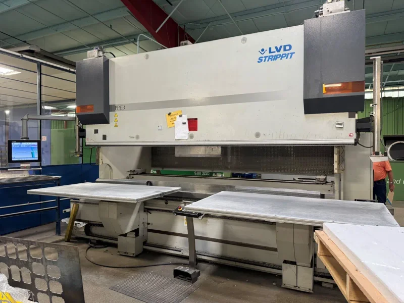 Used LVD / Strippit 150 ton x 14' 6-axis CNC hydraulic press brake model PPED 150-BH14