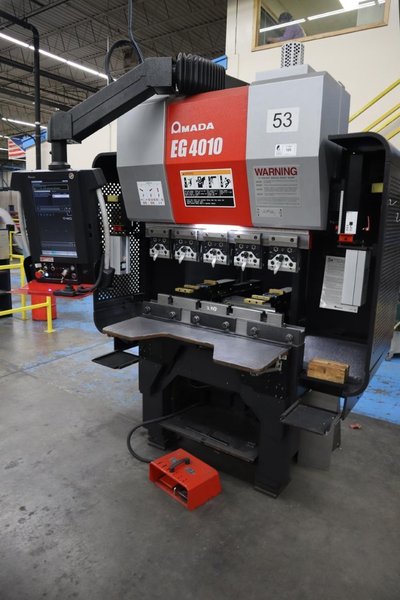 Amada EG-4010 CNC Press Brake, Electric Servo Drive, Down-Acting, AMNC 3i CNC Control, NEW 2019