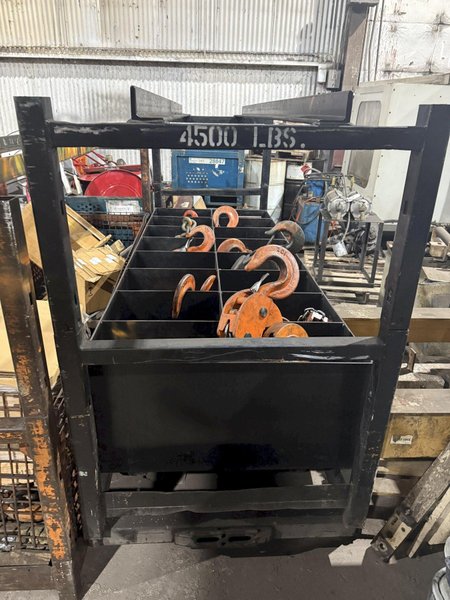 HEAVY DUTY ROLLING RACK WITH MANUAL CHAIN HOISTS: YOBRO #24205