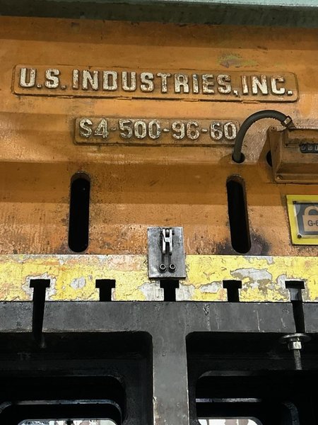 500 Ton US Industries S4-500-96-60 Hydraulic Press, 1963