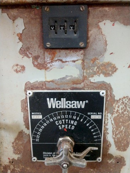 12" X 14" WELLSAW MODEL #1270 HORIZONTAL AUTOMATIC FEED DUAL POST BAND SAW: STOCK 12712