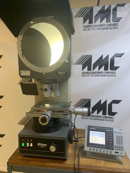 12" NIKON #V12 Bench Top Vertical Beam Profile Projector / Optical Comparator, s/n 236038