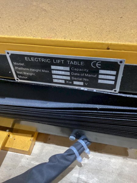 Wuxi Liford HX1000 Electric Lift Table USED