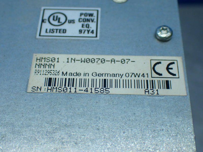 REXROTH INDRADRIVE M SERVO DRIVE. HMS01.1N-W0070-A-07-NNNN  -  R911295331
