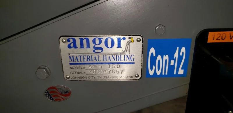 52" x 21" Unloading Parts Conveyor Angor AMH-150 - 2 of 2