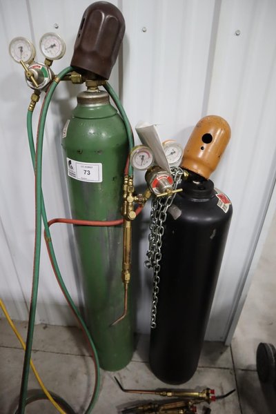 Cutting Torch W/ Assorted Tips &amp; Tanks- Auction Item