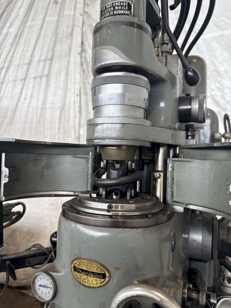MOORE NO. G18 JIG GRINDER W/ CABINET OF TO0LING. STOCK # 0774725