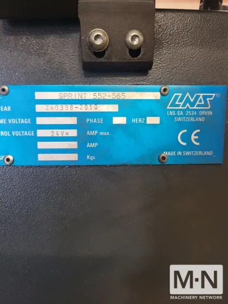 LNS Sprint 552 Bar Feeder, 2010