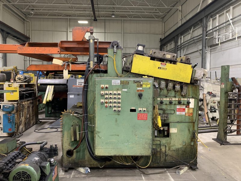 AFI Air Feeds Inc - Double End Coil Reel and Powered Coil Straightener 15,000 Lbs x 48" Wide