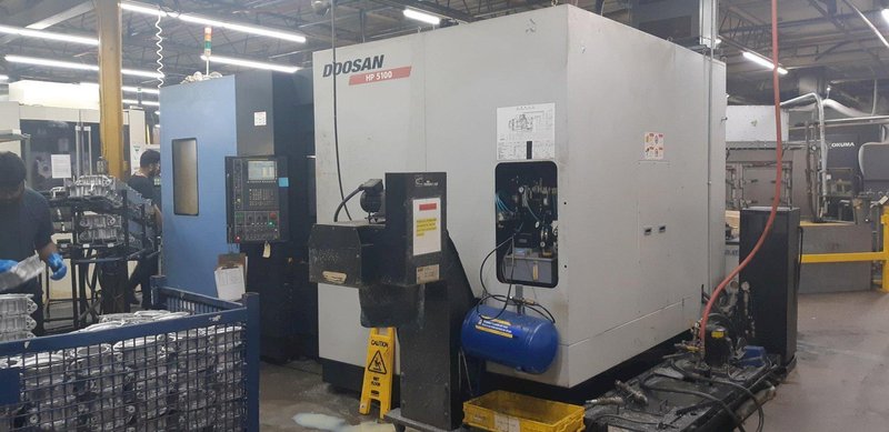Doosan HP-5100 Horizontal Machining Center, 2013 – Coolant Through Spindle, 170 Tool ATC
