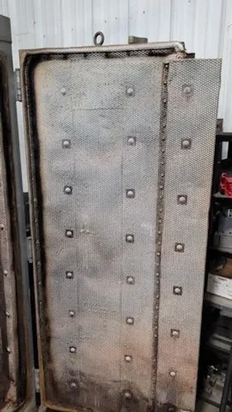 USED STEELMAN 3' X 3' X 5' GAS FIRED BURN OFF OVEN