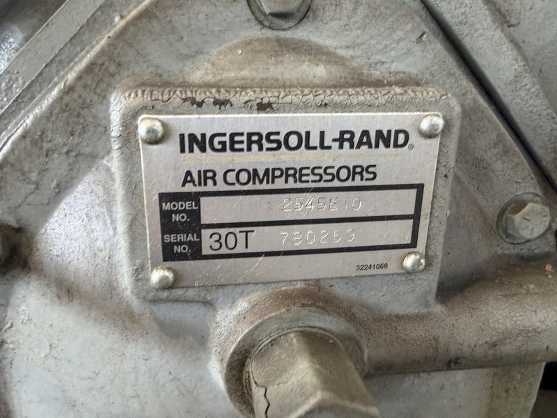 10 HP INGERSOLL-RAND T-30 PISTON TYPE AIR COMPRESSOR. STOCK #1007925