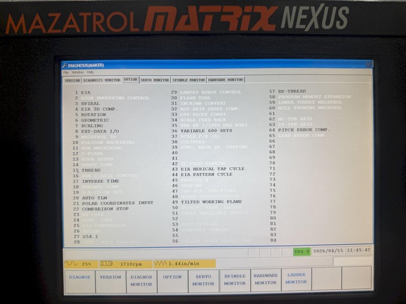 2007 Used Mazak QTN 250-II CNC Lathe For Sale