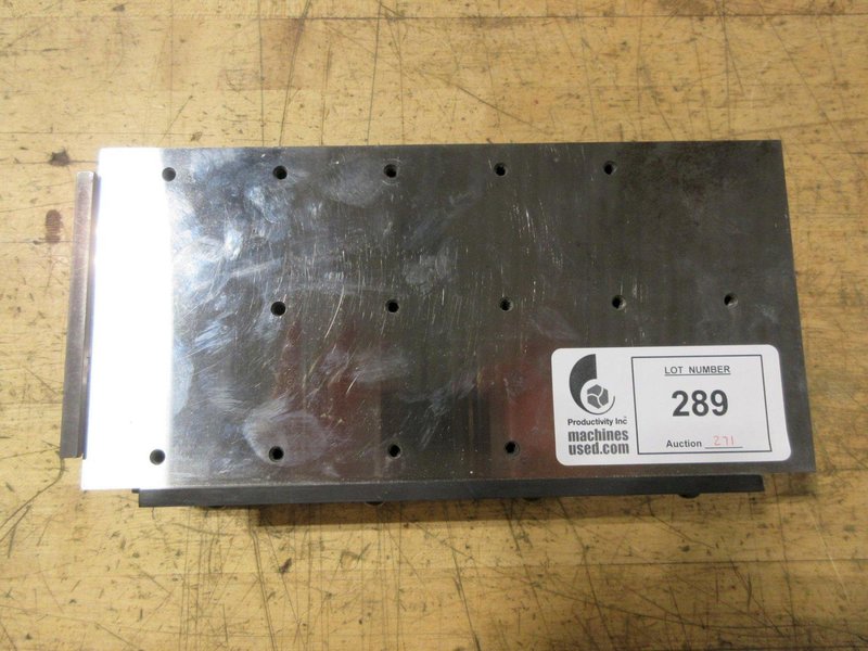 Brown &amp; Sharpe Sine Plate, Precision Ground 12.5" x 6" Surface with Threaded Mounting Holes- Auction Item