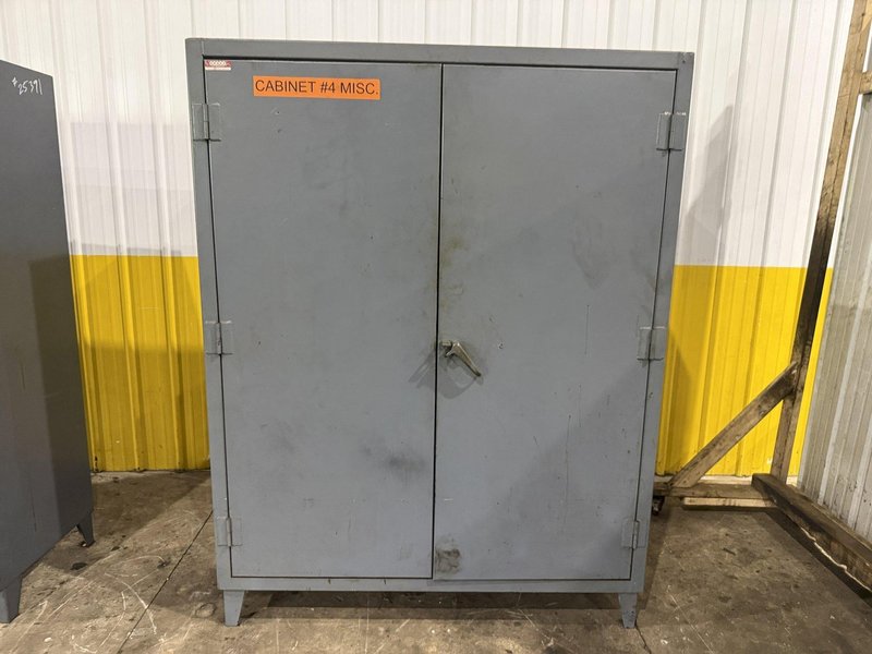 60" WIDE X 24" X 78" STRONGHOLD 2 DOOR HEAVY DUTY STORAGE CABINET: YOBRO #25390