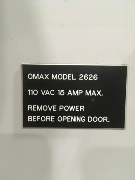 2002 OMAX 2626 | Waterjet Cutters