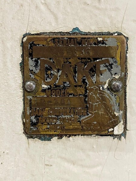 125 Ton Dake Straightening Press with Motorized Gantry