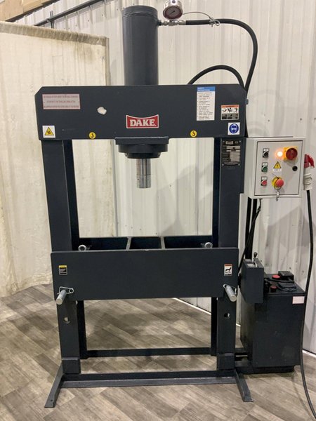 70-TON DAKE PSS 70 HYDRAULIC H-FRAME SHOP PRESS: STOCK #81211