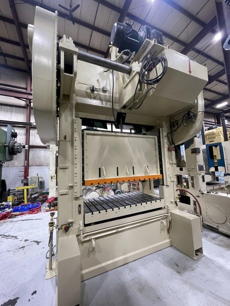 400 ton Blow SC2-400-84-48 Used Straight Side Mechanical Metal Stamping Press For Sale, Year 1989, RECONDITIONED!