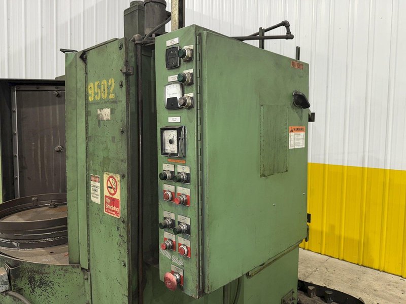 4 STATION X 20 HP -72&quot; X 40&quot; BRONCO SHOT BLAST ROTARY TABLE PART BLASTIN MACHINE: STOCK #23778