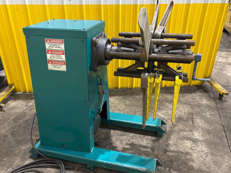 4,000 LB X 16&quot; DURANT MODEL #MD-401-M MOTORIZED UNCOILER COIL REEL: YOBRO #24500