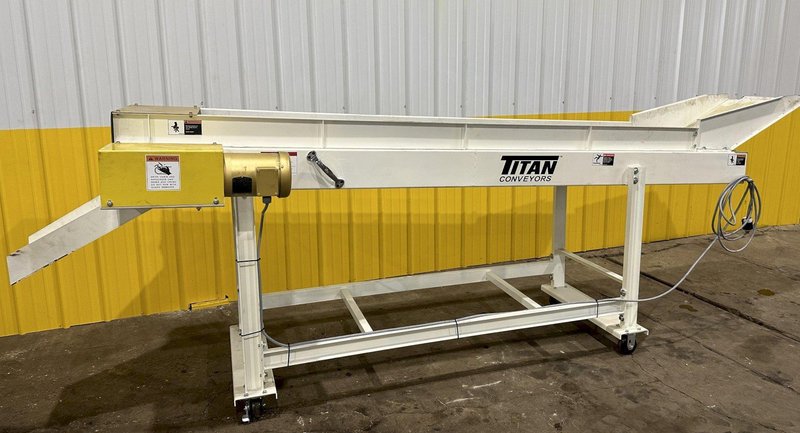 120&quot; X 20&quot; TITAN MODEL #WF049 STEEL BELT PARTS TRANSFER CONVEYOR: STOCK #19457