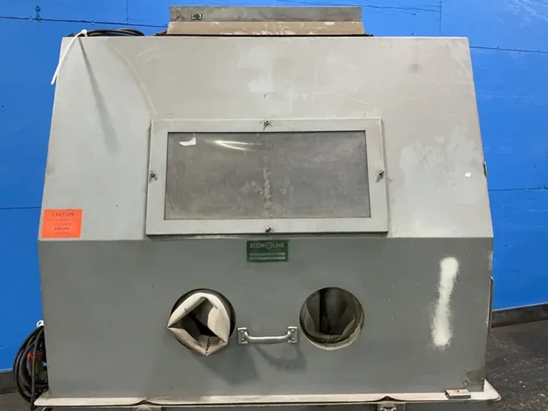 ECONOLINE 48" X 48" X 42" CHAMBER ABRASIVE BLAST CABINET  -  48-48CB