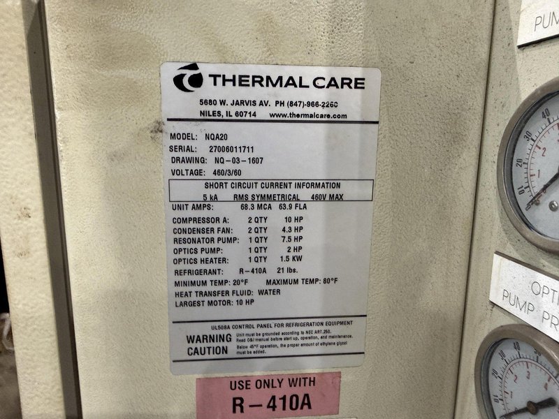 THERMAL CARE MODEL #NQA20 CHILLER: YOBRO #25374