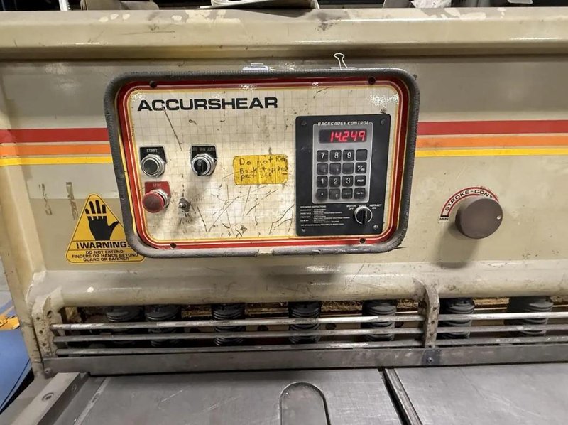 1995 Accurshear 625010 Hydraulic Power Squaring Shear (#5671)