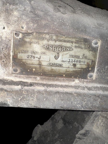 Osborn model 276j portable molding machine s/n 11488b