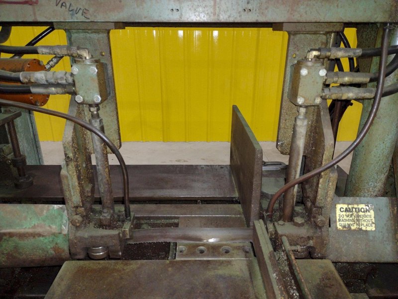 16" x 20" W.F. WELLS MODEL #F-16-2 HYDRAULIC  TWIN POST HORIZONTAL BANDSAW: STOCK #20094