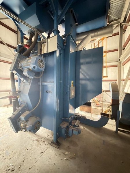 60" x 60" BCP MODEL #A4-9479 SPINNER HANGER SHOT BLAST MACHINE, NEW 1999: YOBRO #26149