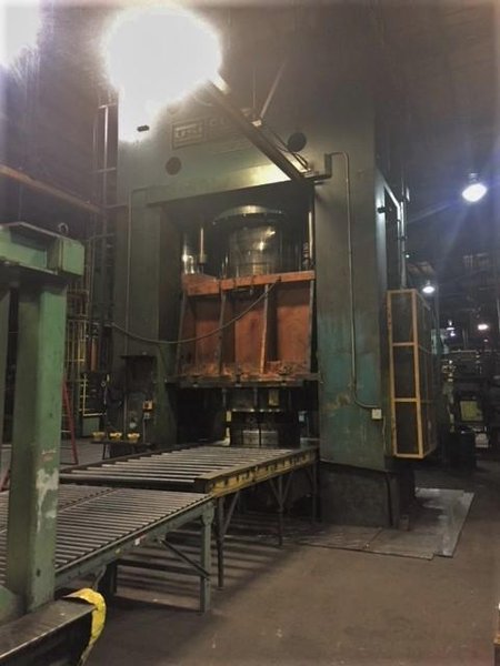5000 TON CLEARING H-5000-105-84 STRAIGHT SIDE HYDRAULIC PRESS. STOCK # 0679324
