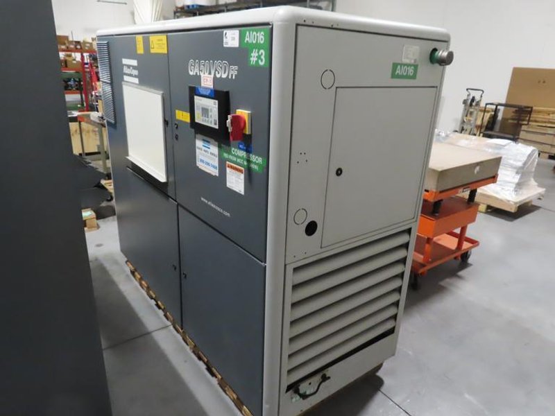 Atlas Copco GA 50 VSD 67 HP Variable Speed Drive Rotary Air Compressor - Auction Item