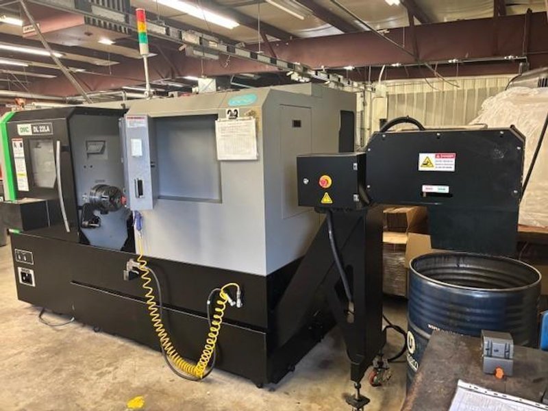 DMC DL-22LA CNC Lathe, 2022 – Tailstock, Chip Conveyor, Parts Catcher