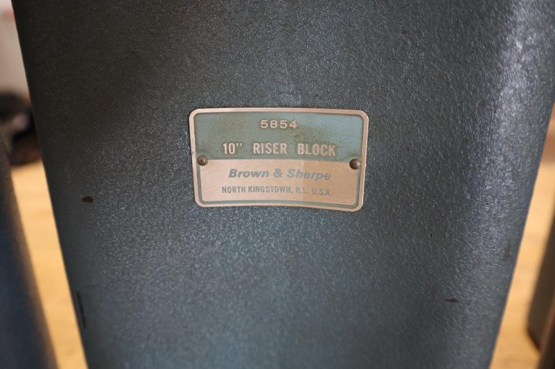 Brown &amp; Sharpe 10" Risers for Cadillac Style Height Gages Model 5854 (3)- Auction Item