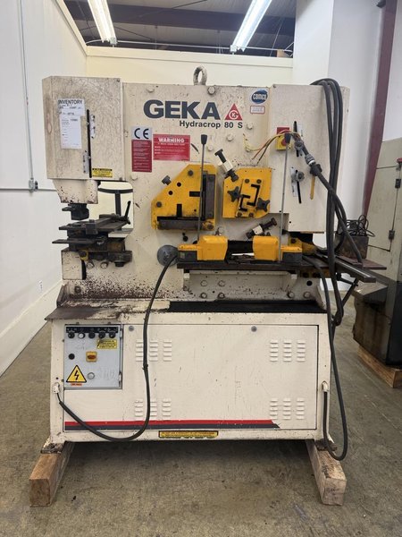 88 Ton Geka Hydracrop, Model 80-S Ironworker, 2019