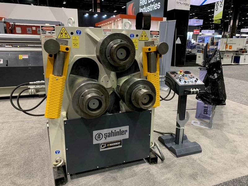 1/2" x 4" x 4" NEW Cole-Tuve Sahinler Angle and Shape Bending Roll Model HPK 100 Hydraulic - Double Pinch Type