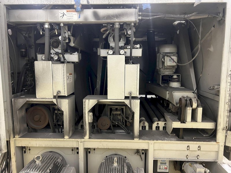 52&quot;  X 40 HP TIMESAVER MODEL #252-301C 3 HEAD BELT GRINDER SANDER, 1997: STOCK 20032