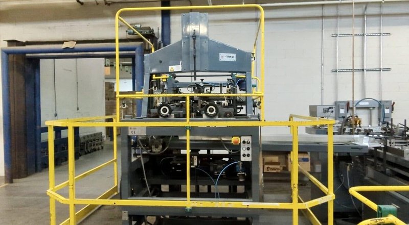 Emmeci MC-92 HSB DX Automatic Rigid Box Forming Line – Right-Hand Discharge