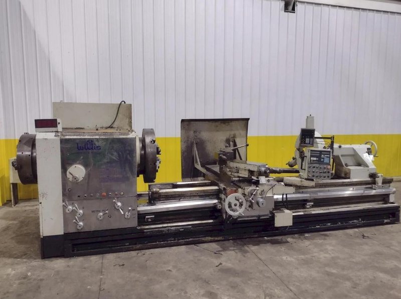 35" X 120" WILLIS PK35 HOLLOW SPINDLE ENGINE LATHE 10" HOLE. STOCK # 0547226