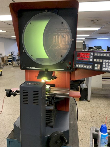 16&quot; STARRETT Model HB400 Horizontal Bench Top Optical Comparator, S/N 51293.