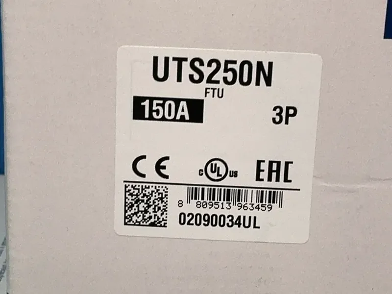 LS ELECTRIC UTS250N MOLDED CASE CIRCUIT BREAKERS  -  02090034UL