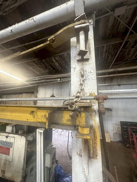 2 TON X 16' WALL MOUNT JIB CRANE BEAM: STOCK 13608