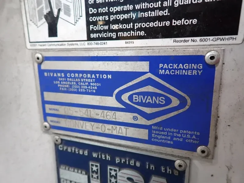 MASIPACK / BIVANS BOX ERECTOR / PACKAGING SYSTEM  -  MXCP-16 / CONVEY-O-MAT / TOP CLOSER
