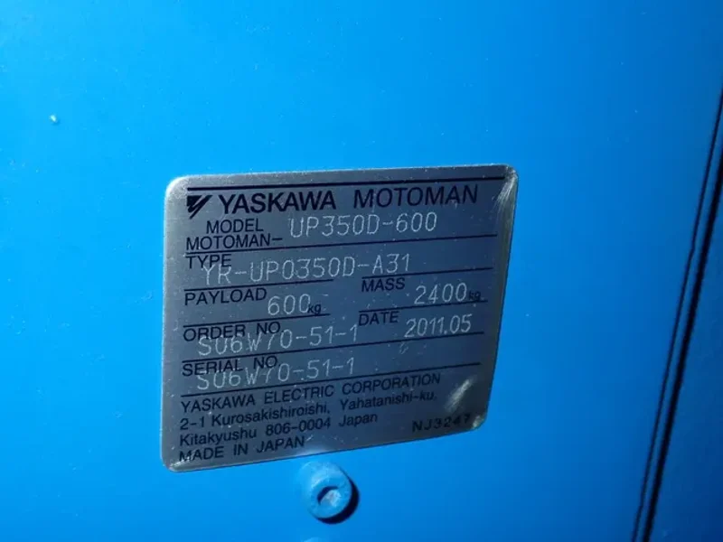 Yaskawa Motoman Robot - Up350d-600