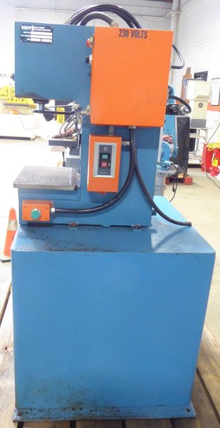 2 Ton NEFF Gap Frame Hydraulic Press D2-2M,  6&quot; Str., 12&quot; DL, Stand