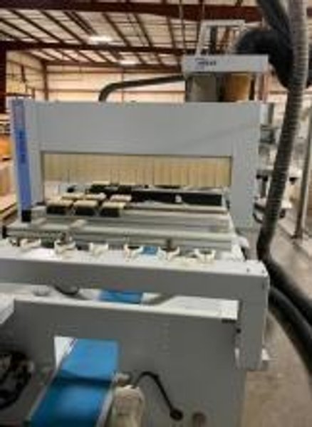 Weeke Venture 107M CNC Router, 2015 – 120″ x 50x Travels, Model BMG111, Free Standing Dust Collector, Safety Cage